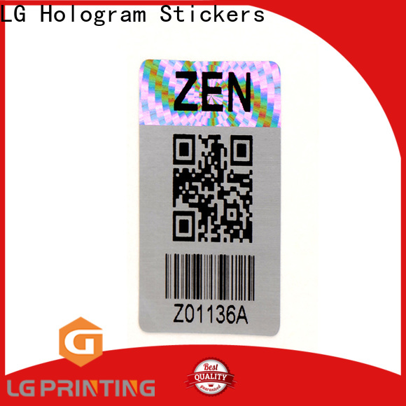 Customized holographic film 3d company for garment hangtag