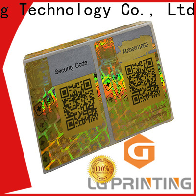 LG Printing Bulk buy serial number stickers company for garment hangtag