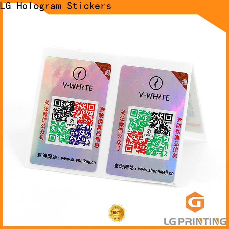 LG Printing Quality security hologram factory for products