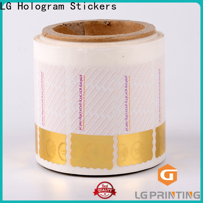 LG Printing Custom genuine secure hologram sticker company for goods