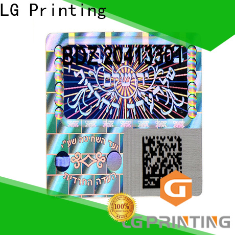 LG Printing Custom made hologram labels stickers supply for skin care products