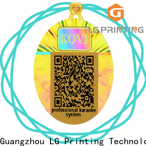LG Printing High-quality stickers hologramme supply for garment hangtag
