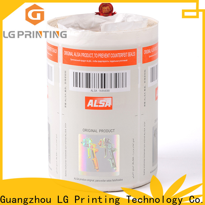 LG Printing counterfeiting genuine secure hologram factory for products