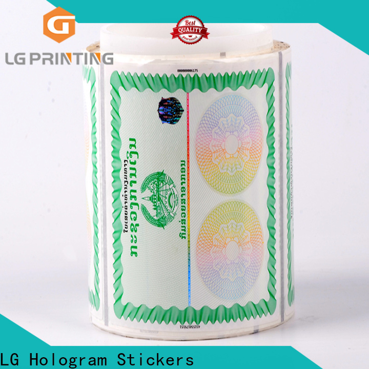 Top hologram security labels 121 factory price for box