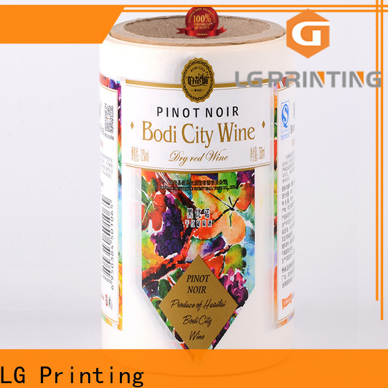LG Printing gold buy bottle labels company for cans