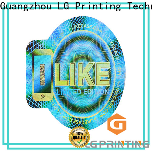 LG Printing High-quality security stickers factory for garment hangtag