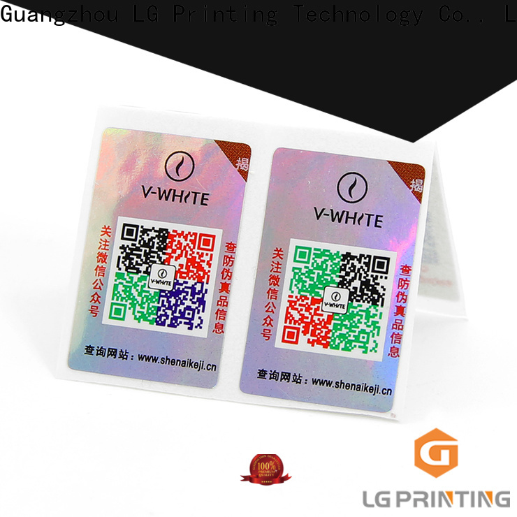 LG Printing Custom computer generated packaging labels company for bottles