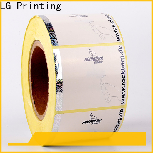LG Printing foil holographic seal for bag
