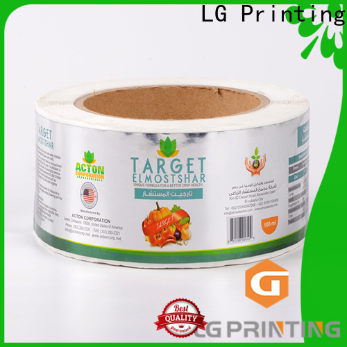 LG Printing bopp custom adhesive stickers suppliers for bottle