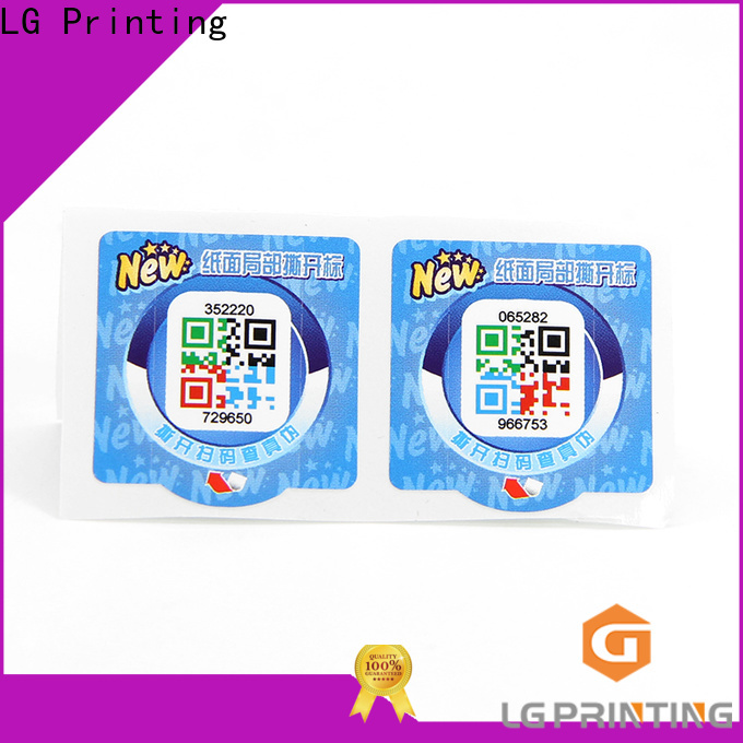 LG Printing Custom made hologram labels uk factory price for goods