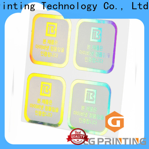 LG Printing holographic sticky back paper factory price for plastic box surface