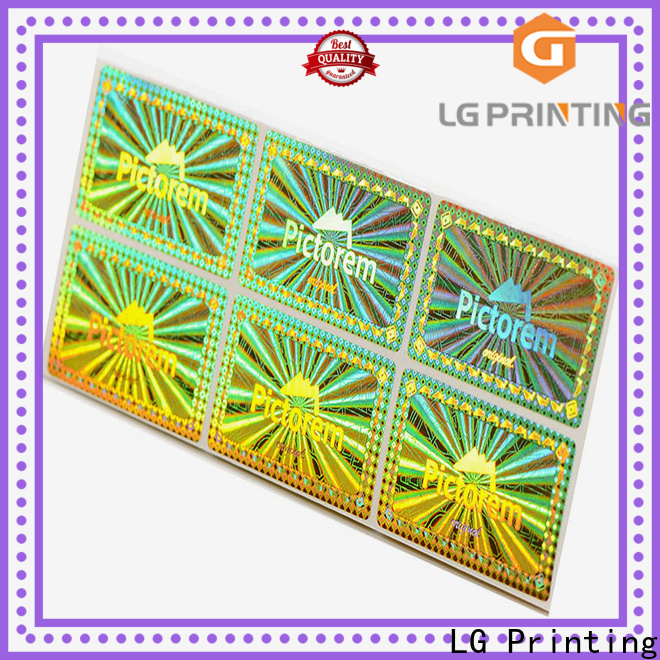 LG Printing void seal price for garment hangtag
