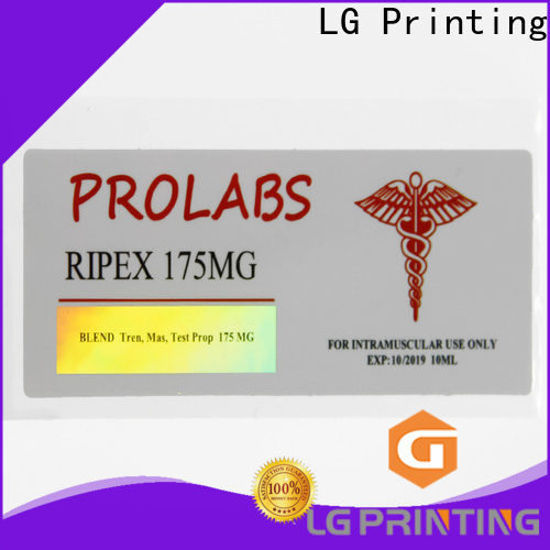 LG Printing holographic product labels suppliers for package
