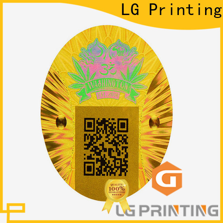 LG Printing gold custom 3d hologram stickers manufacturers for skin care products