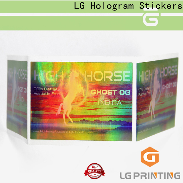 LG Printing holographic label wholesale for package