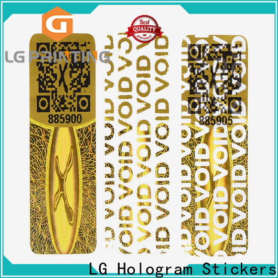 LG Printing golden sticker quality for garment hangtag