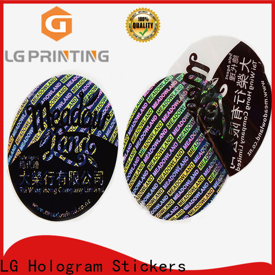 Customized bulk custom stickers void supply for garment hangtag