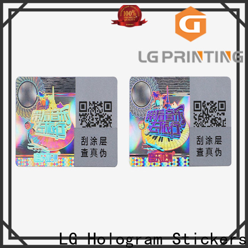 Top hologram security sticker barcode price for cosmetics
