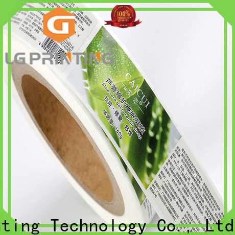 LG Printing Professional pre printed labels cost for jars