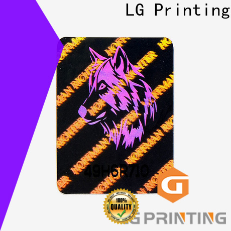 LG Printing Customized holographic card wholesale for electronics