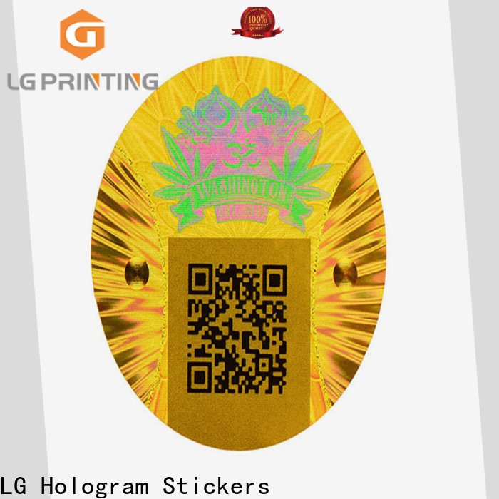LG Printing gold custom void stickers factory price for skin care products
