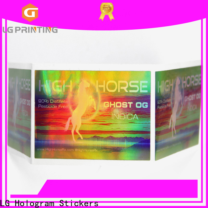 Buy clear holographic sticker paper company for bottle package