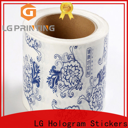 Top waterproof sticker printing paper red company for cans