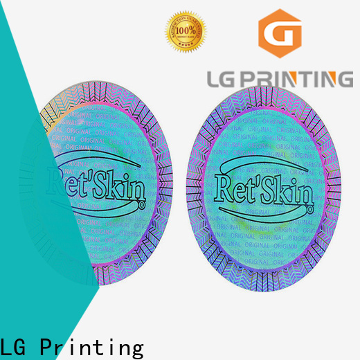 LG Printing Buy hologram overlay stickers cost for garment hangtag