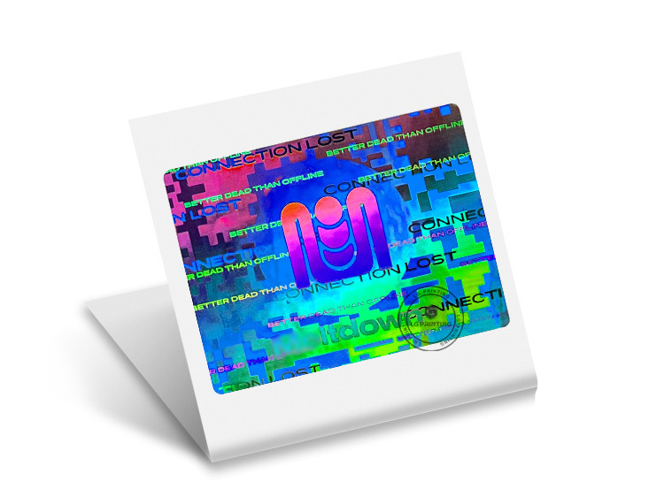 Custom make your own logo 3D hologram sticker with free design free sample