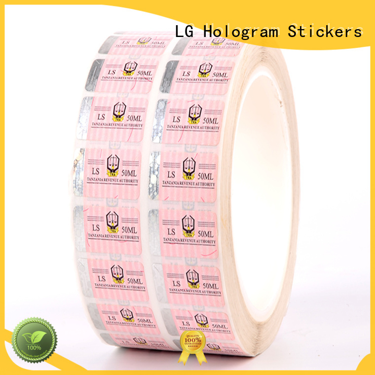 LG Printing stamping genuine secure hologram series for goods