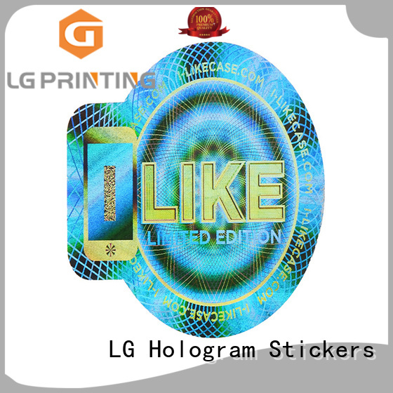code qr code hologram label for door LG Printing