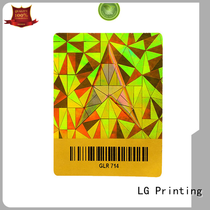 LG Printing various custom sticker hologram supplier for box