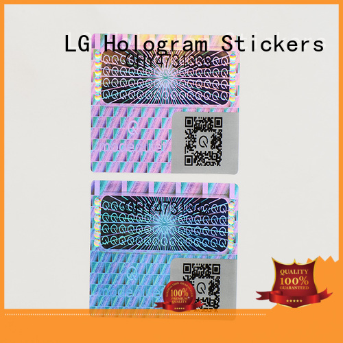 3d hologram sticker label holographic LG Printing Brand company