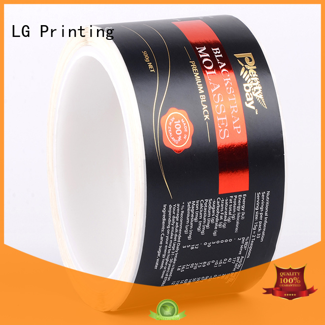 LG Printing pvc labelling in marketing series for jars