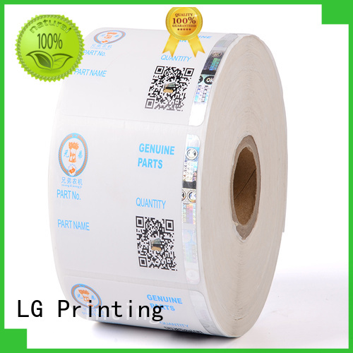 LG Printing hologram hologram label supplier for goods