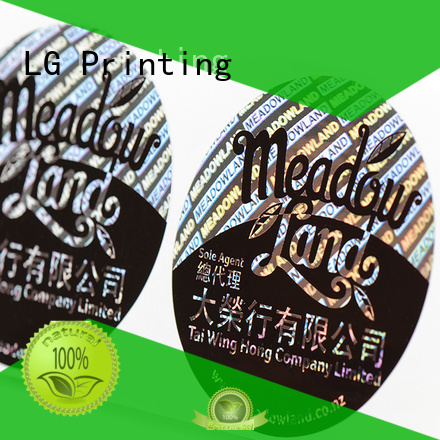 3d hologram sticker customized thickness triangle LG Printing Brand company
