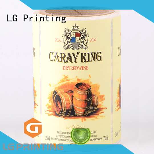 LG Printing silver sticker factory manufacturer for bottle