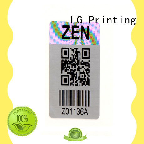 LG Printing round holographic stickers manufacturer for refrigerator