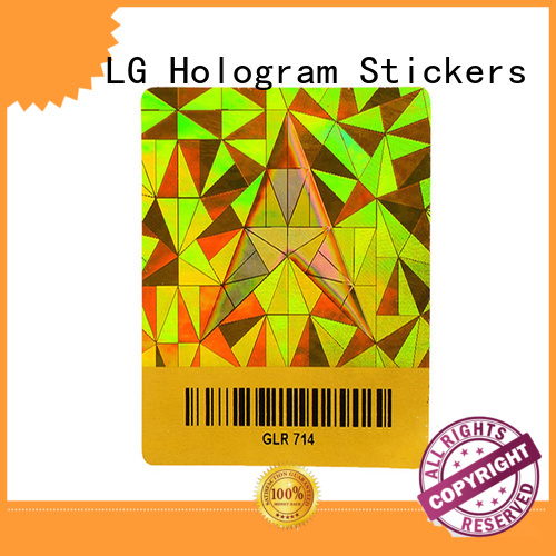 LG Printing security holo stickers series for door
