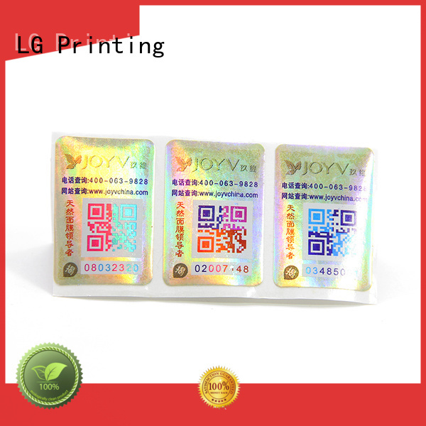 LG Printing Wholesale water proof labels manufacturers for bag