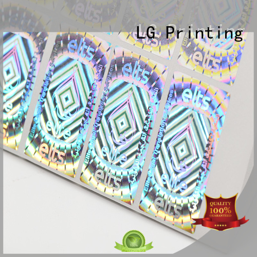 3d hologram sticker printing hologram sticker LG Printing Brand