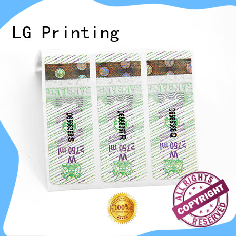 LG Printing vinyl self adhesive labels manufacturers for bag