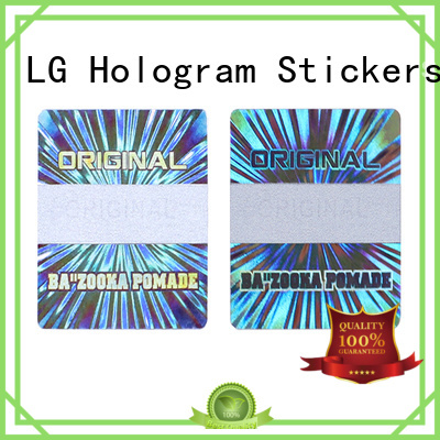 LG Printing scratched custom holo stickers series for door