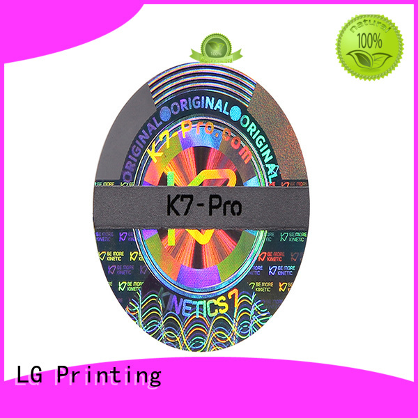 LG Printing colorful 3d hologram sticker hologram for table