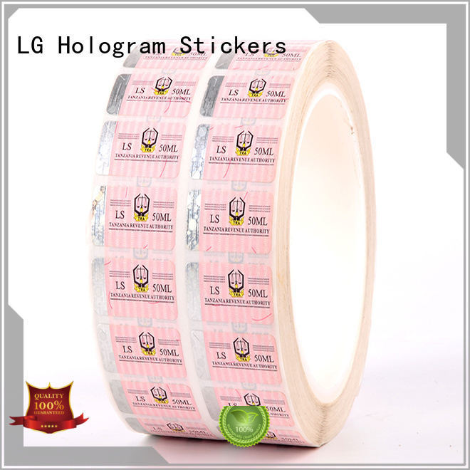 Custom counterfeiting security hologram positioned LG Printing