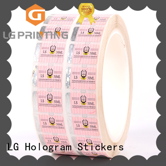 LG Printing stamping custom hologram series for bag