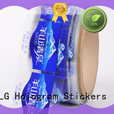 LG Printing waterproof self adhesive labels for jars bopp for cans
