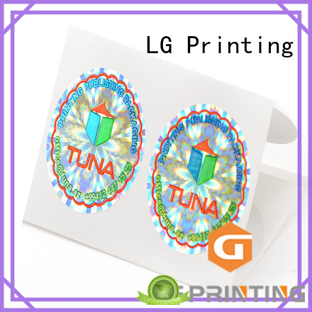 LG Printing colorful sticker business cards label for box