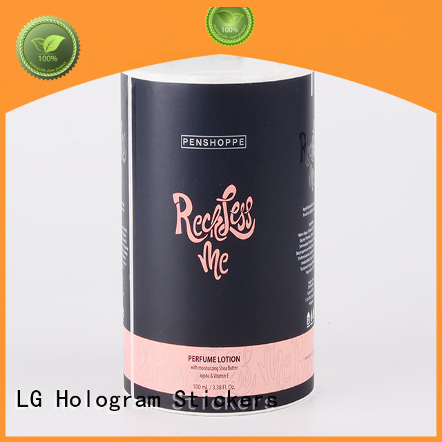 LG Printing foil label manufacturers series for bottle