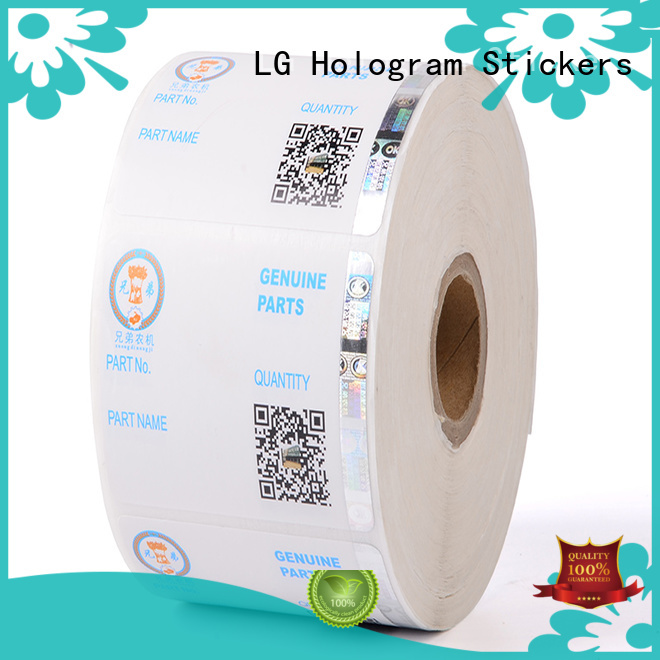 paper stickers security hologram labels LG Printing manufacture